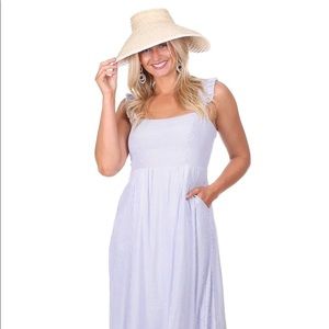 Duffield Lane Wendy Dress - Blue Stripe - Midi